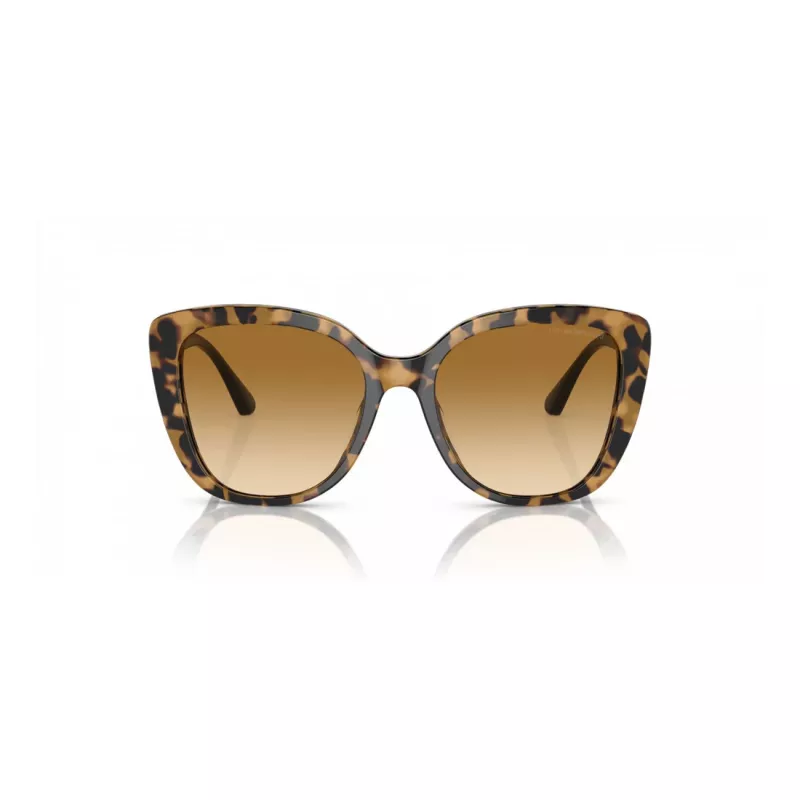 Óculos de sol cat-eye de mulher EMPORIO ARMANI EA4214U60593B com armação castanha transparente e lentes castanhas degradê 54/18/140 mm