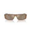 Óculos de sol de mulher EMPORIO ARMANI EA4229U61195A cat eye armação cinzenta transparente lentes cinzentas degradê 55 mm