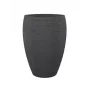 Emsa City vaso de flores 283/54 preto granito D54 – 65L vaso redondo para exterior