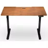 Secretária de altura ajustável ENDORFY Atlas S Electric nogueira/preto 120x60 cm