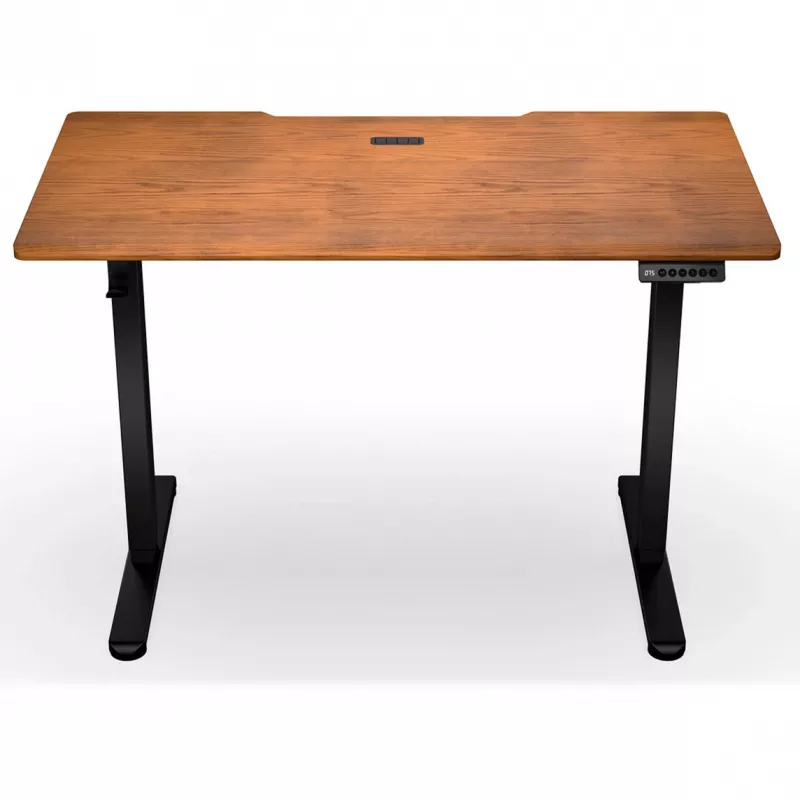 Secretária de altura ajustável ENDORFY Atlas S Electric nogueira/preto 120x60 cm