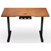 Secretária de altura ajustável ENDORFY Atlas S Electric nogueira/preto 120x60 cm