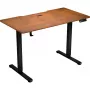 Secretária de altura ajustável ENDORFY Atlas S Electric nogueira/preto 120x60 cm