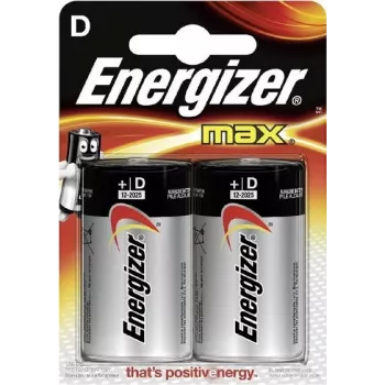 Energizer MAX Pilhas alcalinas D, pack de 2 blister (LR20) E300129200