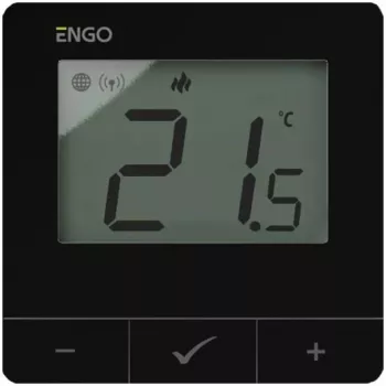 Termostato inteligente Wi-Fi ENGO Controls E25-230B, montagem à superfície, 230V
