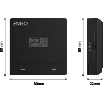 Termostato ambiente programável diário sem fios ENGO Controls EASY-230B