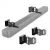 EOF Maclean MC-177 Suporte de parede para soundbar, aço, preto, inclinação +8° a -8°, máx. 10 kg