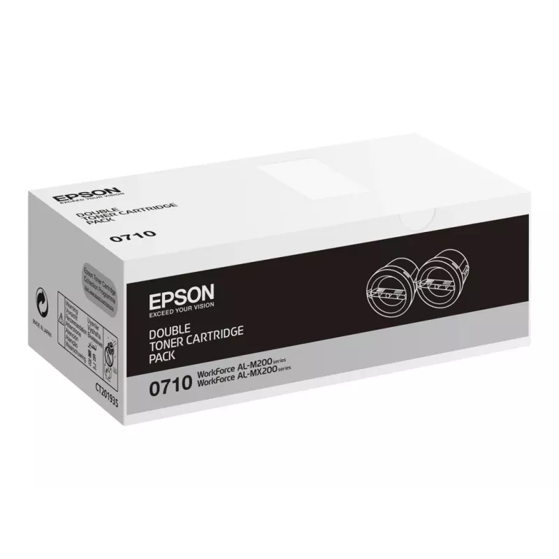 Epson 0710 - pack de 2 - Alta capacidade - Preto