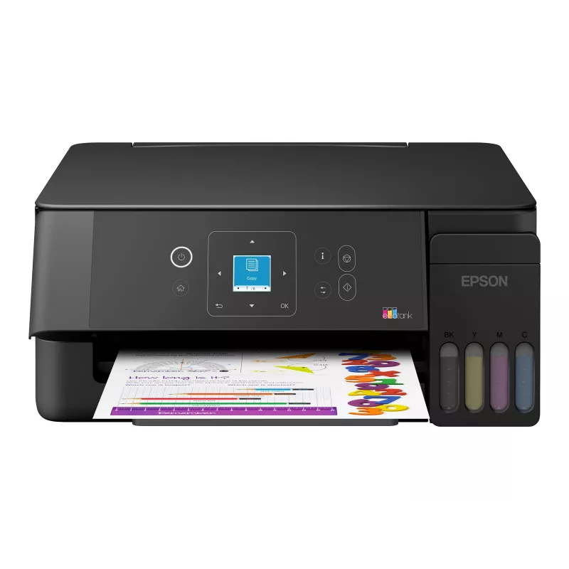 Epson EcoTank ET-2922 Impressora multifunções jato de tinta a cores - A4/Legal - Imprimir, copiar, digitalizar - Wi-Fi, USB - preto