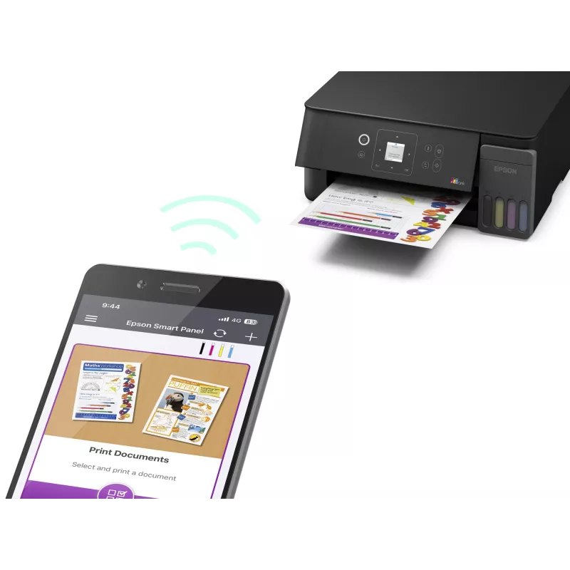 Impressora multifunções jato de tinta Epson EcoTank L3360 (A4, Wi-Fi, preto)
