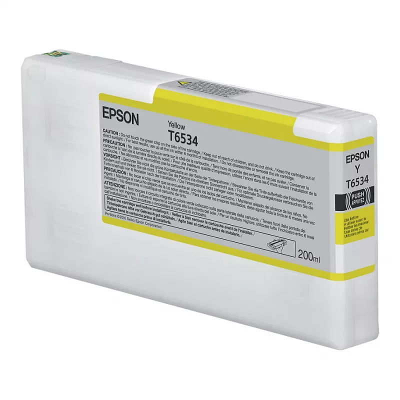 Cartucho de tinta Epson T653400 amarelo (200 ml, pigmento, UltraChrome HDR) para Stylus Pro 4900/7890/7900/9890/9900