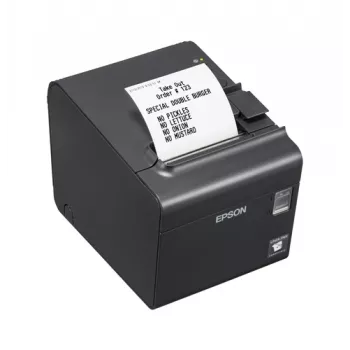 Epson TM-L90LF (688) impressora POS térmica direta - USB Ethernet, sem liner, cinzento escuro