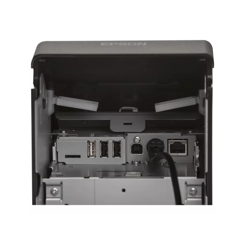Epson TM m30II-S (012A0) Impressora de talões - Térmica direta - Rolo (79,5 mm) - 203 x 203 dpi - Até 250 mm/s - USB 2.0, LAN, USB 2.0 Host, Lightning - Cortador automático - Preto