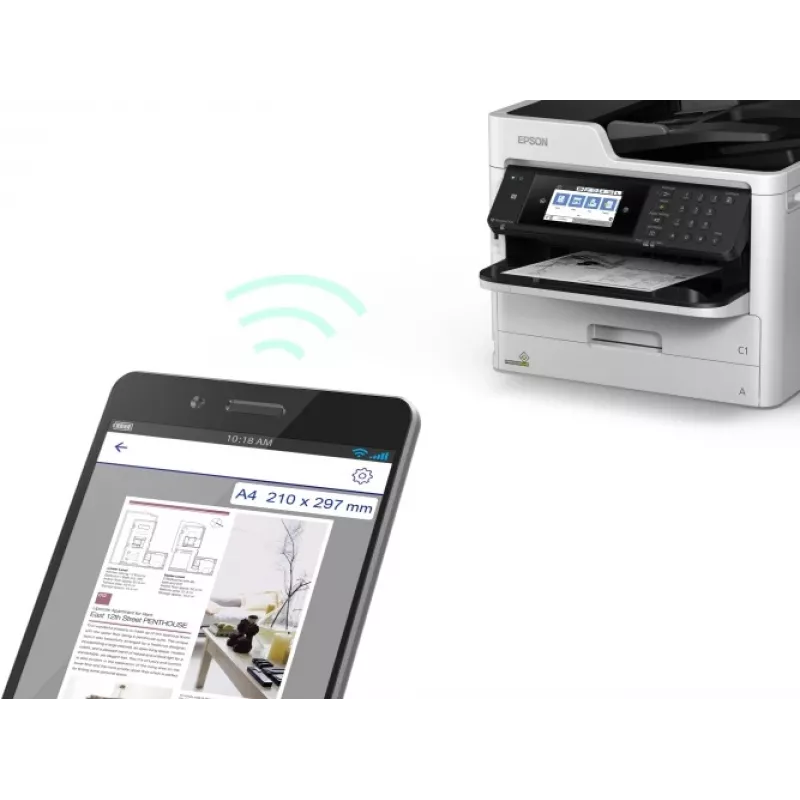 Epson WorkForce Pro WF-M5799DWF Impressora a tinta P/B multifunções A4, contador de 20K a 60K (usada)