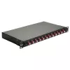 Caixa de Fusão de Fibra Ótica Equip 12 Portas, LC Duplex, OM4, 1U, equipada, preta