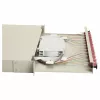 Equip Caixa de fusão de fibra ótica 12 portas, LC Duplex, OM4, 1U, equipada, Cinzento