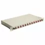 Equip Caixa de fusão de fibra ótica 12 portas, LC Duplex, OM4, 1U, equipada, Cinzento