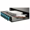 Caixa de fusão de fibra ótica Equip 12 portas, SC duplex, OM3, 1U, equipada, preto