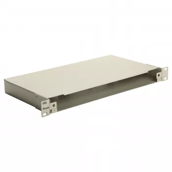 EQUIP caixa de fibra ótica Space Box de 19 polegadas, 1U, aço, verde, sem painel