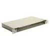 EQUIP caixa de fibra ótica Space Box de 19 polegadas, 1U, aço, verde, sem painel