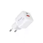 Carregador de parede Equip 2 portas USB-C PD3.0/USB-A GaN 20W, branco, pack de 25 unidades