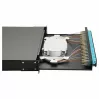 EQUIP caixa de fusão de fibra ótica de 24 portas, LC Duplex, OM3, 1U, equipada, preto