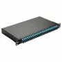 EQUIP caixa de fusão de fibra ótica de 24 portas, LC Duplex, OM3, 1U, equipada, preto