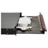Caixa de fusão de fibra ótica Equip 24 portas, LC Duplex, OM4, 1U, equipada, preta
