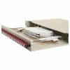 Caixa de fusão de fibra ótica Equip 24 portas, LC Duplex, OM4, 1U, equipada, cinzento