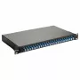 Caixa de fusão de fibra ótica Equip 24 portas, LC Duplex, OS2, 1U, equipada, preto