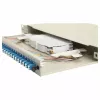 EQUIP caixa de fusão de fibra ótica 24 portas, LC Duplex, OS2, 1U, equipada, cinzento