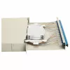EQUIP caixa de fusão de fibra ótica 24 portas, LC Duplex, OS2, 1U, equipada, cinzento