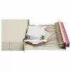 Equip caixa de fusão de fibra ótica SC Duplex OM4 de 24 portas 1U para rack, equipada, cinzenta