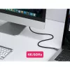 EQUIP 578203 Cabo ótico ativo USB-C para USB-C 7,5 m 4K@60Hz 10Gbit/s PD 60 W preto