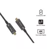 EQUIP 578203 Cabo ótico ativo USB-C para USB-C 7,5 m 4K@60Hz 10Gbit/s PD 60 W preto