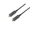 EQUIP 578203 Cabo ótico ativo USB-C para USB-C 7,5 m 4K@60Hz 10Gbit/s PD 60 W preto
