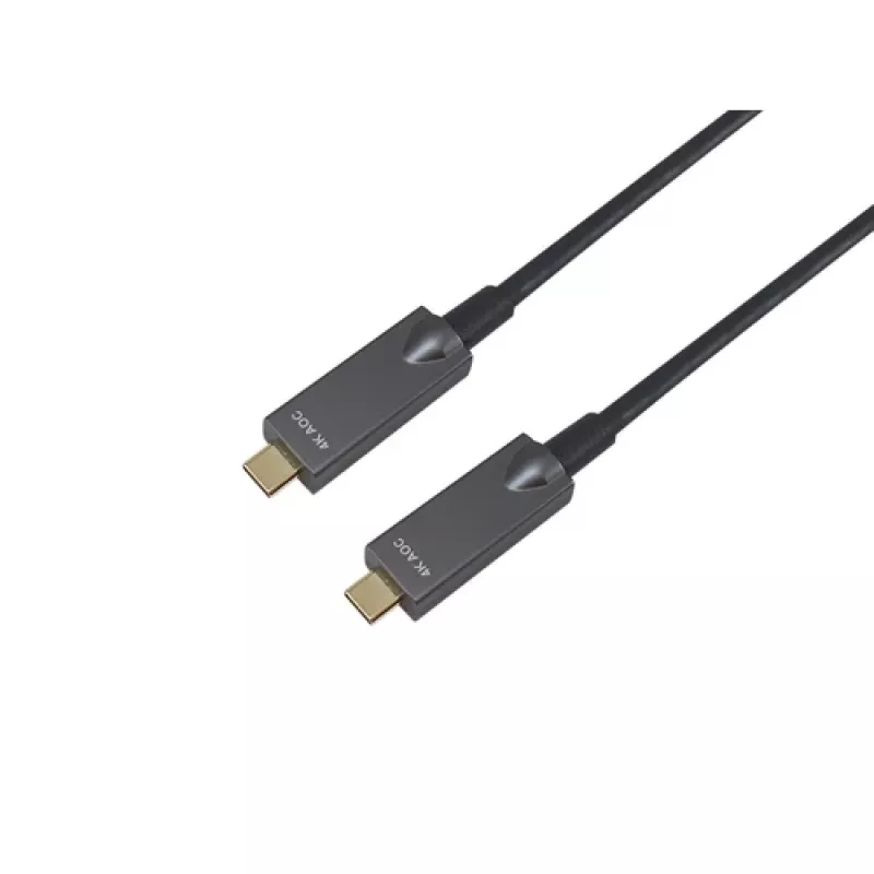 EQUIP 578203 Cabo ótico ativo USB-C para USB-C 7,5 m 4K@60Hz 10Gbit/s PD 60 W preto
