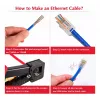 Equip Kit de conetores Cat6 RJ45 UTP não blindado (100 unid.) - transparente