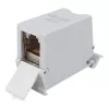 Equip Cat6A Acoplador Keystone blindado 1xRJ45 Calha DIN cinzento