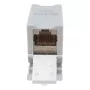 Equip Cat6A Acoplador Keystone blindado 1xRJ45 Calha DIN cinzento