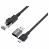 Equip adaptador GigaBit USB-C+A para RJ45, preto