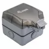 EQUIP Caixa de superfície 1 porta Keystone não blindada exterior cinzento IP44