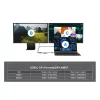 Adaptador USB-C 4-em-1 Dual-HDMI EQUIP com 100W PD, 4K MST, Alumínio