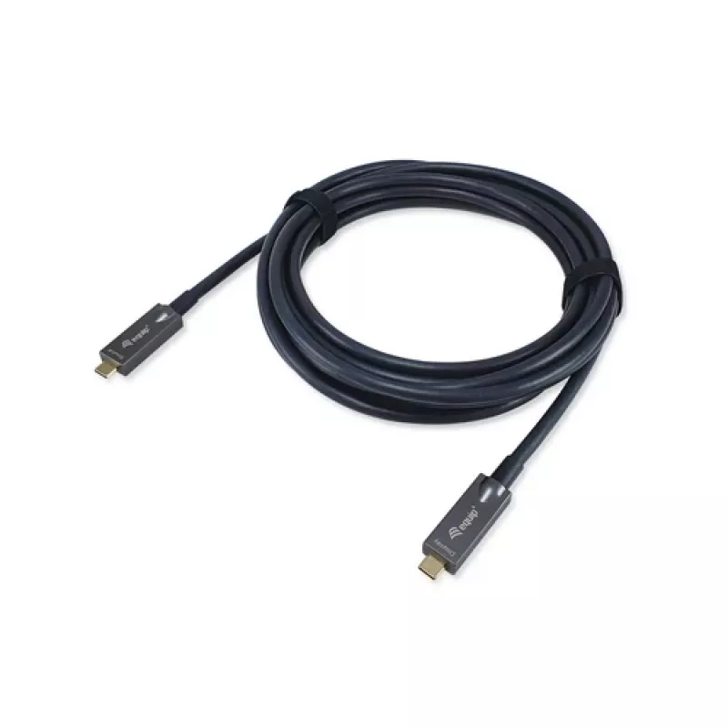 Cabo ótico ativo USB-C para C EQUIP 7,5 m 8K 60 Hz PD 60 W 10 Gbit/s preto