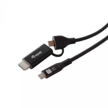 EQUIP Adaptador USB-C para USB-C + HDMI com Power Delivery 100W, 4K 60Hz, 3m alumínio
