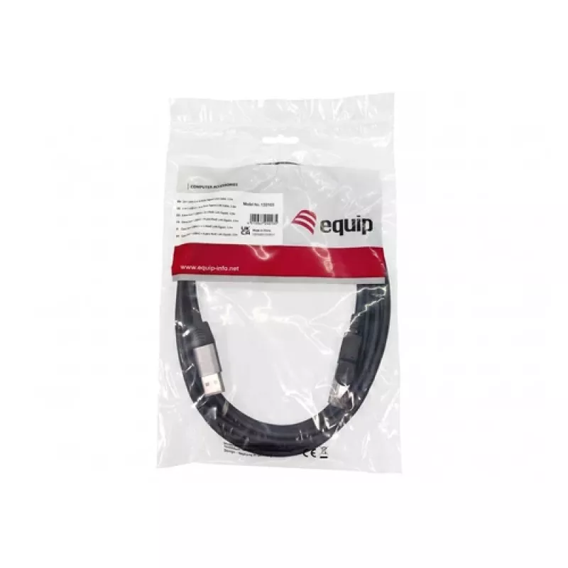 Equip adaptador USB-C + USB-A para RJ45 Gigabit Ethernet, 5 m, preto