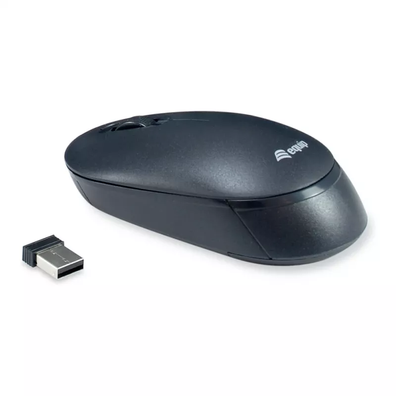 Equip Conjunto de teclado e rato sem fios - Layout alemão - Preto