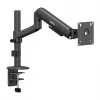 Suporte de monitor com mola a gás Ergo Office ER-691 B para ecrãs 17-32 polegadas, 1-10 kg, preto mate, VESA 75/100