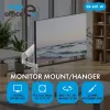 Suporte de secretária com mola a gás ERGO OFFICE ER-691 W para monitores de 17-32 polegadas até 10 kg, branco mate
