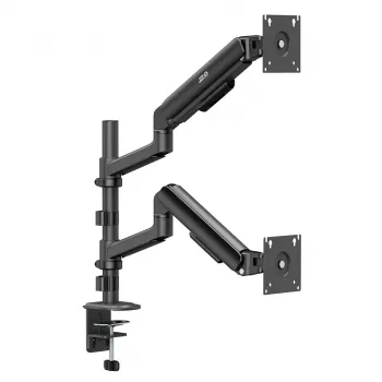 Suporte de secretária para dois monitores ERGO OFFICE ER-692, braço a gás, para 17-32